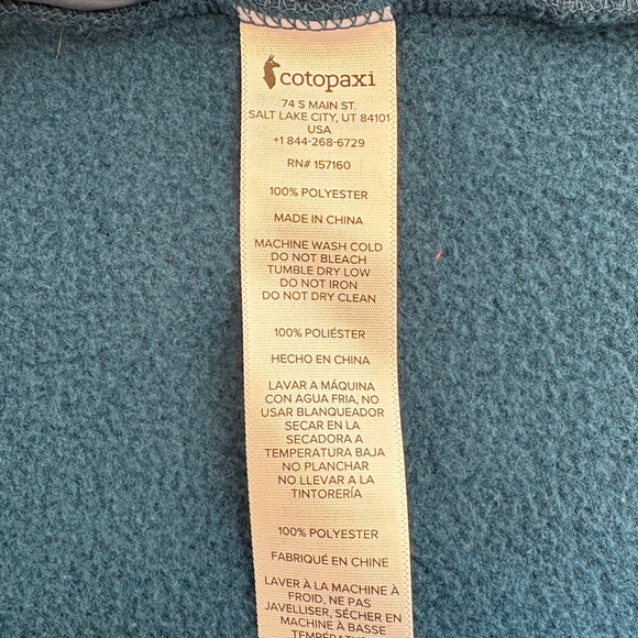 Cotopaxi Blue and Orange Fleece Jacket - Picture 4 of 5